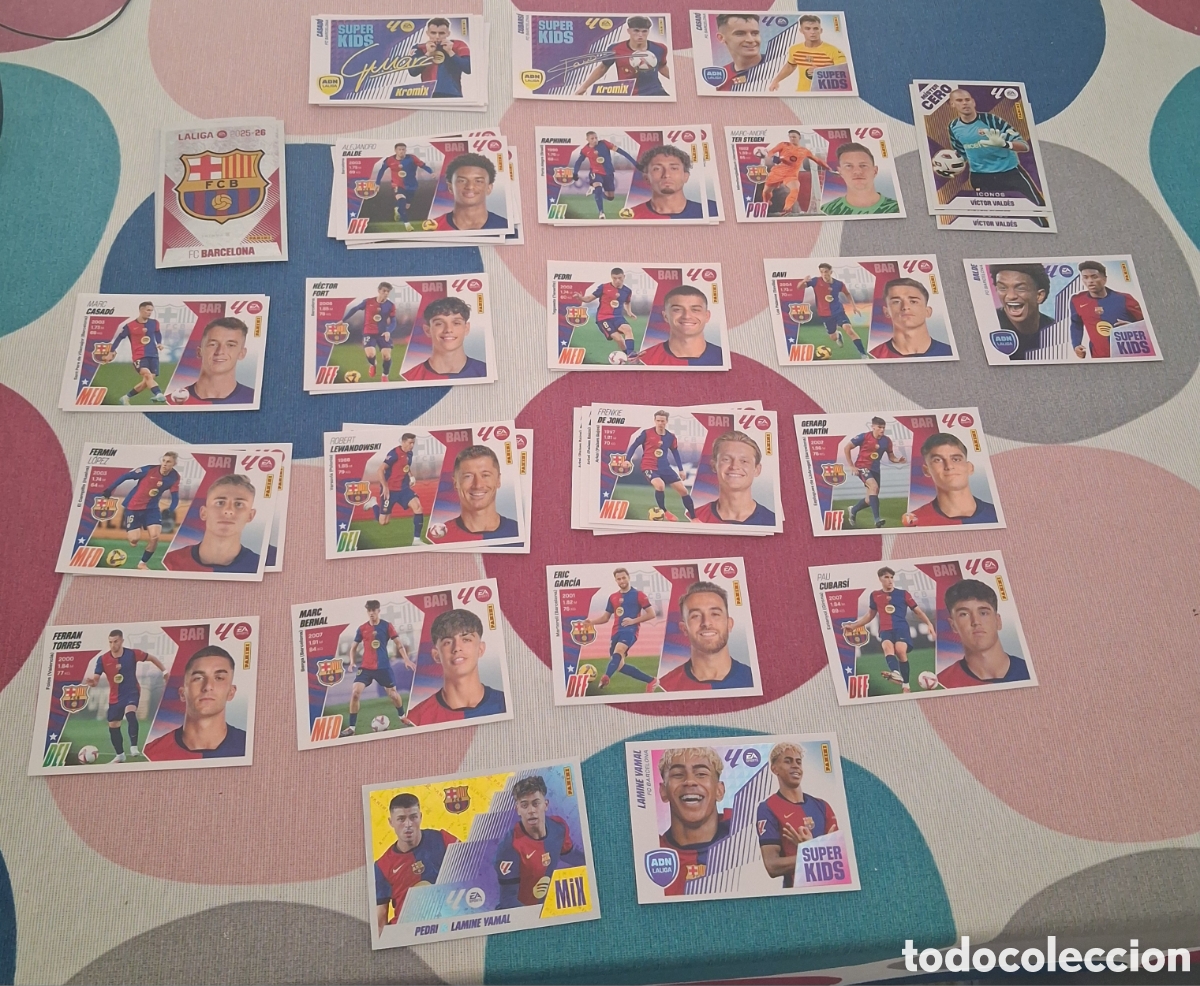 Cromos de Futebol: LOTE STICKERS BARCELONA LIGA ESTE 25-26