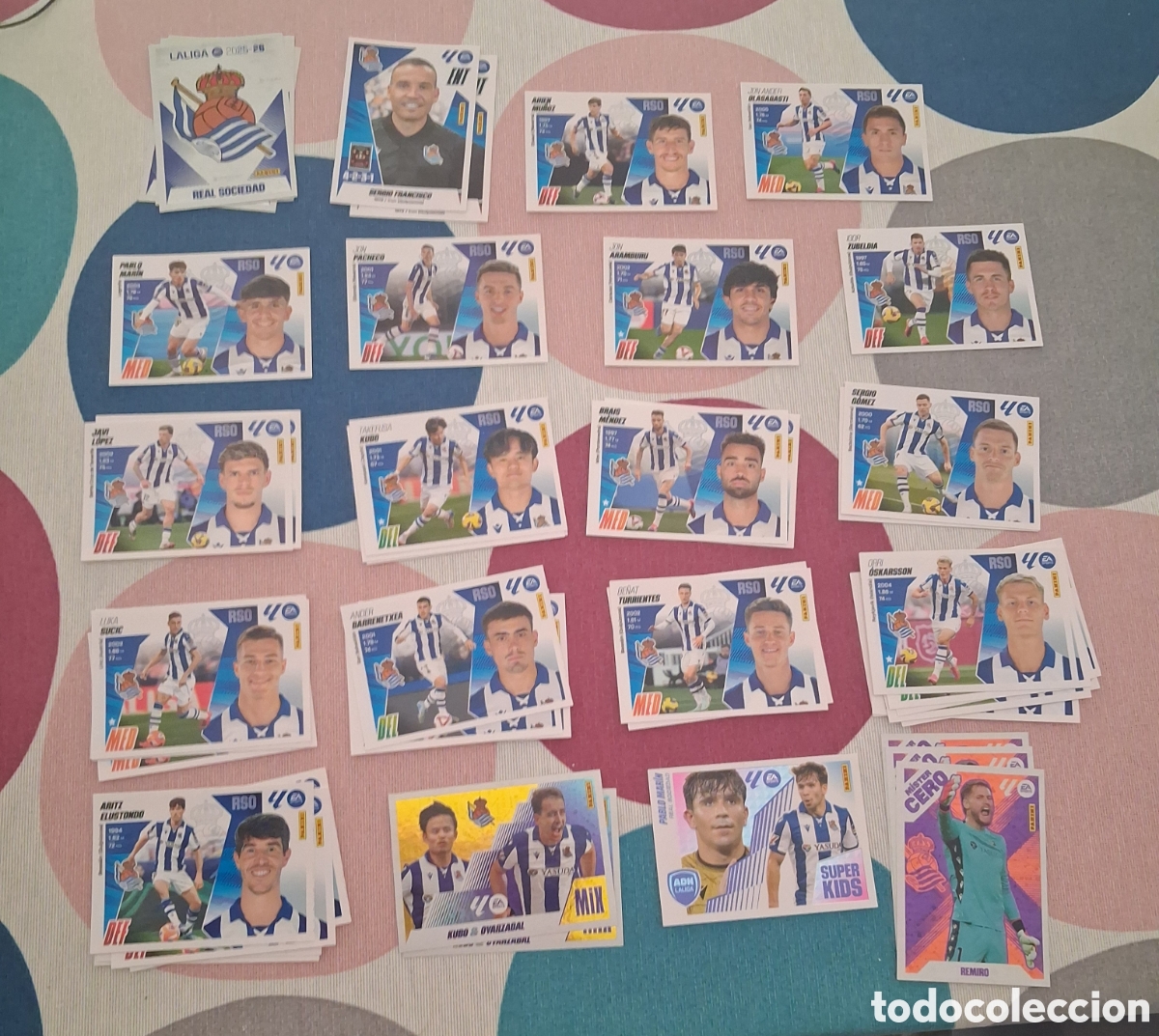 Cromos de Futebol: LOTE STICKERS REAL SOCIEDAD LIGA ESTE 25-26