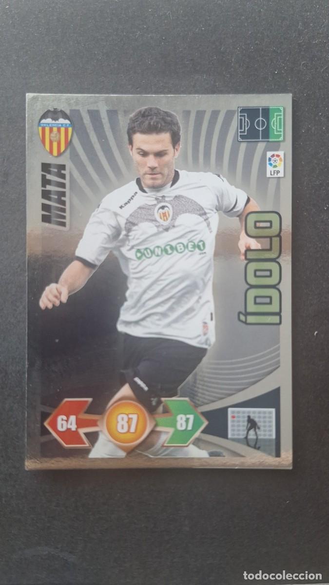 Cromos de F&uacute;tbol: L3 MATA VALENCIA C. F. IDOLO ADRENALYN XL LIGA 2009 2010 09 10 PANINI
