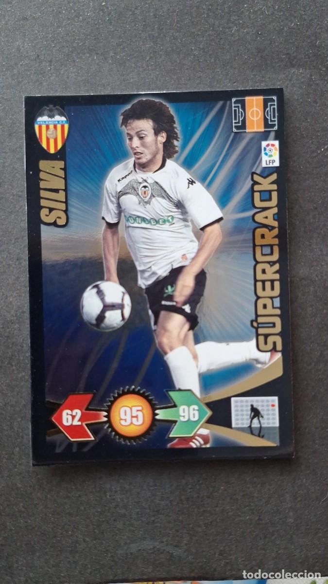 Cromos de F&uacute;tbol: L3 SILVA VALENCIA C. F. SUPERCRACK ADRENALYN XL LIGA 2009 2010 09 10 PANINI