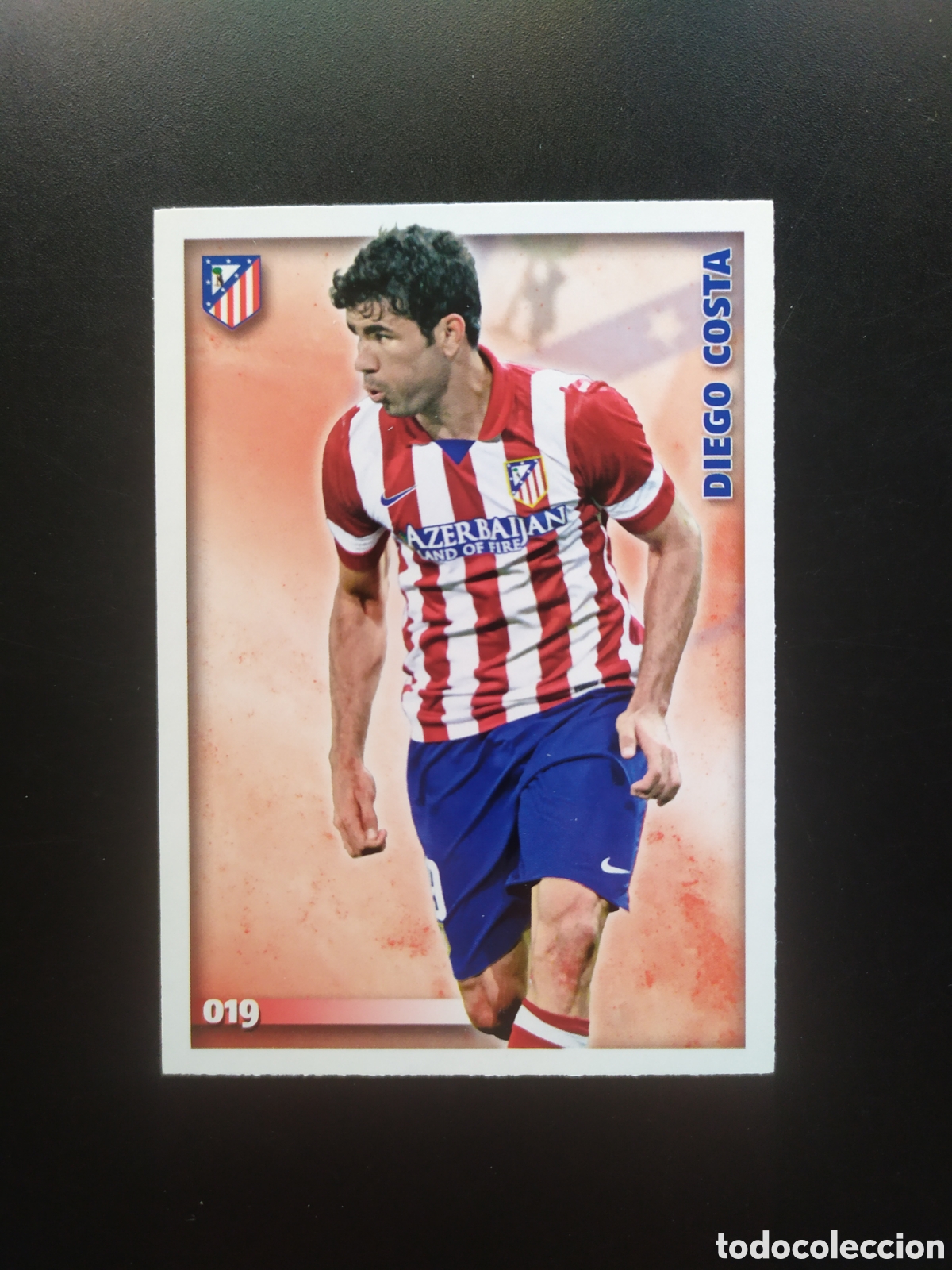 Cromos de Futebol: Mundicromo fichas Liga 2014 2015 14 15 Diego Costa n&deg; 19 Atl&eacute;tico Madrid