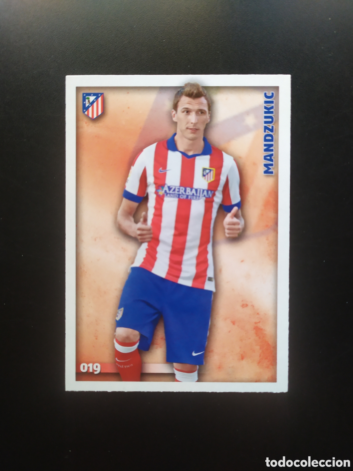 Figurine di Calcio: Mundicromo fichas Liga 2014 2015 14 15 Mandzukic n&deg; 19 Atl&eacute;tico Madrid