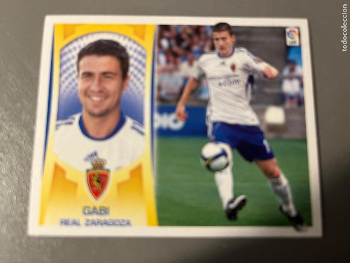 Cromos de F&uacute;tbol: N&ordm; 9 GABI REAL ZARAGOZA ESTE LIGA 09 10