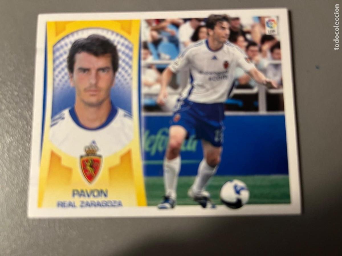 Cromos de F&uacute;tbol: N&ordm; 5 PAVON REAL ZARAGOZA ESTE LIGA 09 10