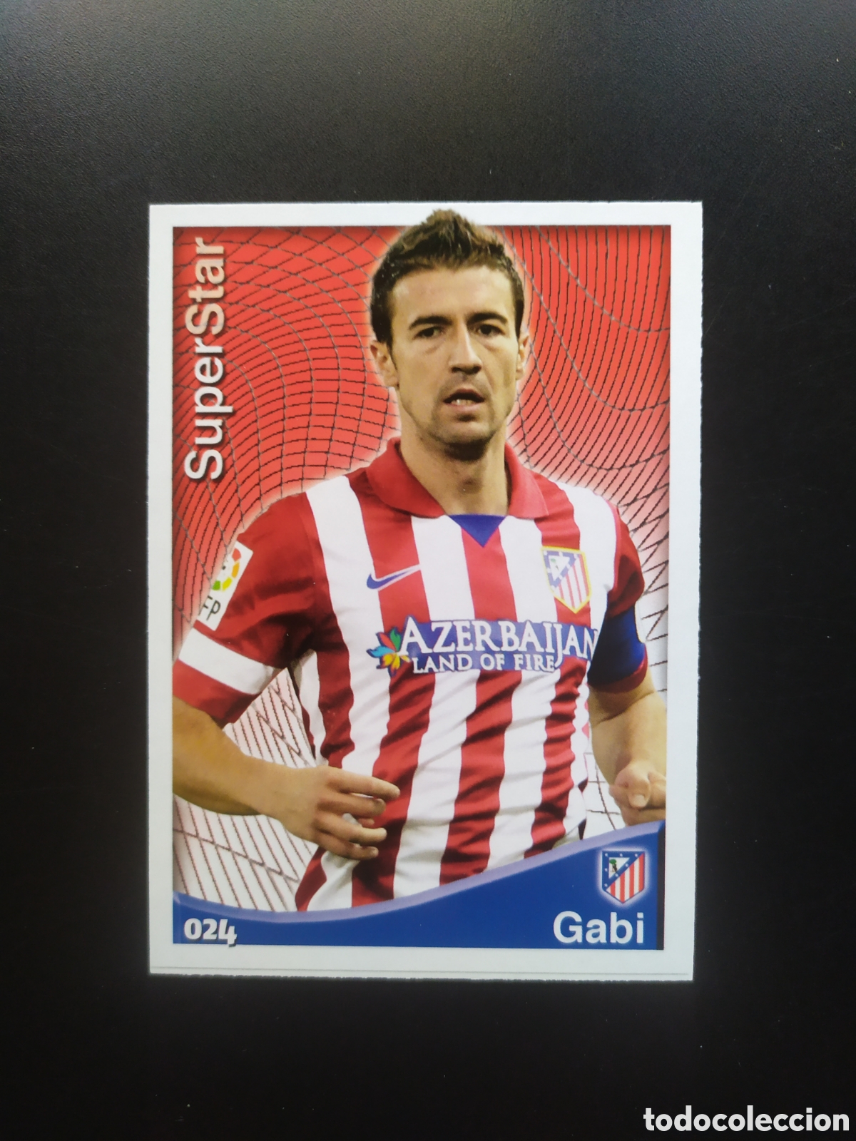 Figurine di Calcio: Mundicromo fichas Liga 2014 2015 14 15 Gabi superstar n&deg; 24 Atl&eacute;tico Madrid
