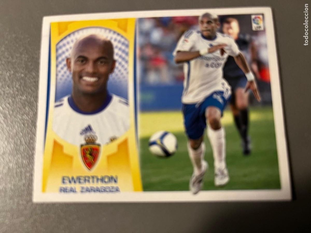Cromos de F&uacute;tbol: N&ordm; 16 EWERTHON REAL ZARAGOZA ESTE LIGA 09 10
