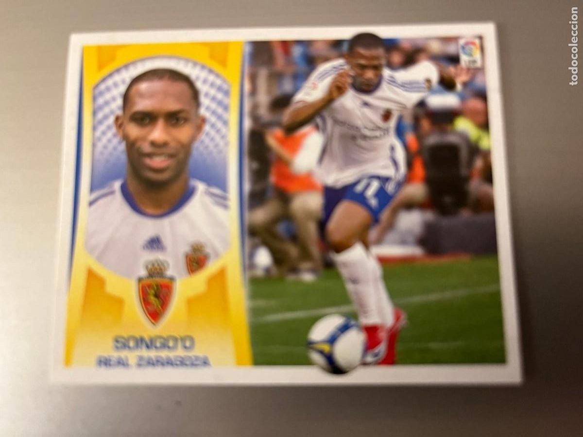 Cromos de F&uacute;tbol: N&ordm; 13 songo'o REAL ZARAGOZA ESTE LIGA 09 10