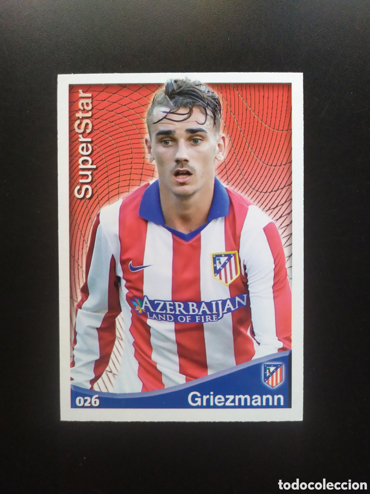 Football Stickers: Mundicromo fichas Liga 2014 2015 14 15 Griezmann superstar n&deg; 26 Atl&eacute;tico Madrid