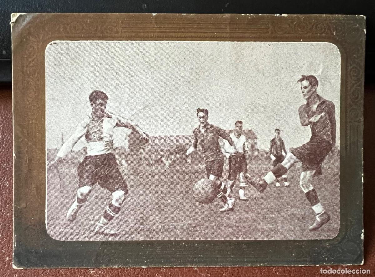 Figurine di Calcio: Cromo N&deg; 9 - Partidos de F&uacute;tbol (Barcelona - Sabadell) - Chocolate Mundial - A&ntilde;o 1924