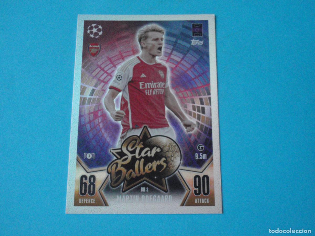 Football Stickers: BB 3 ODEGAARD STAR BALLERS. TRADING CARD UEFA CHAMPIONS LEAGUE 2023 2024 TOPPS MATCH ATTAX. 23 24