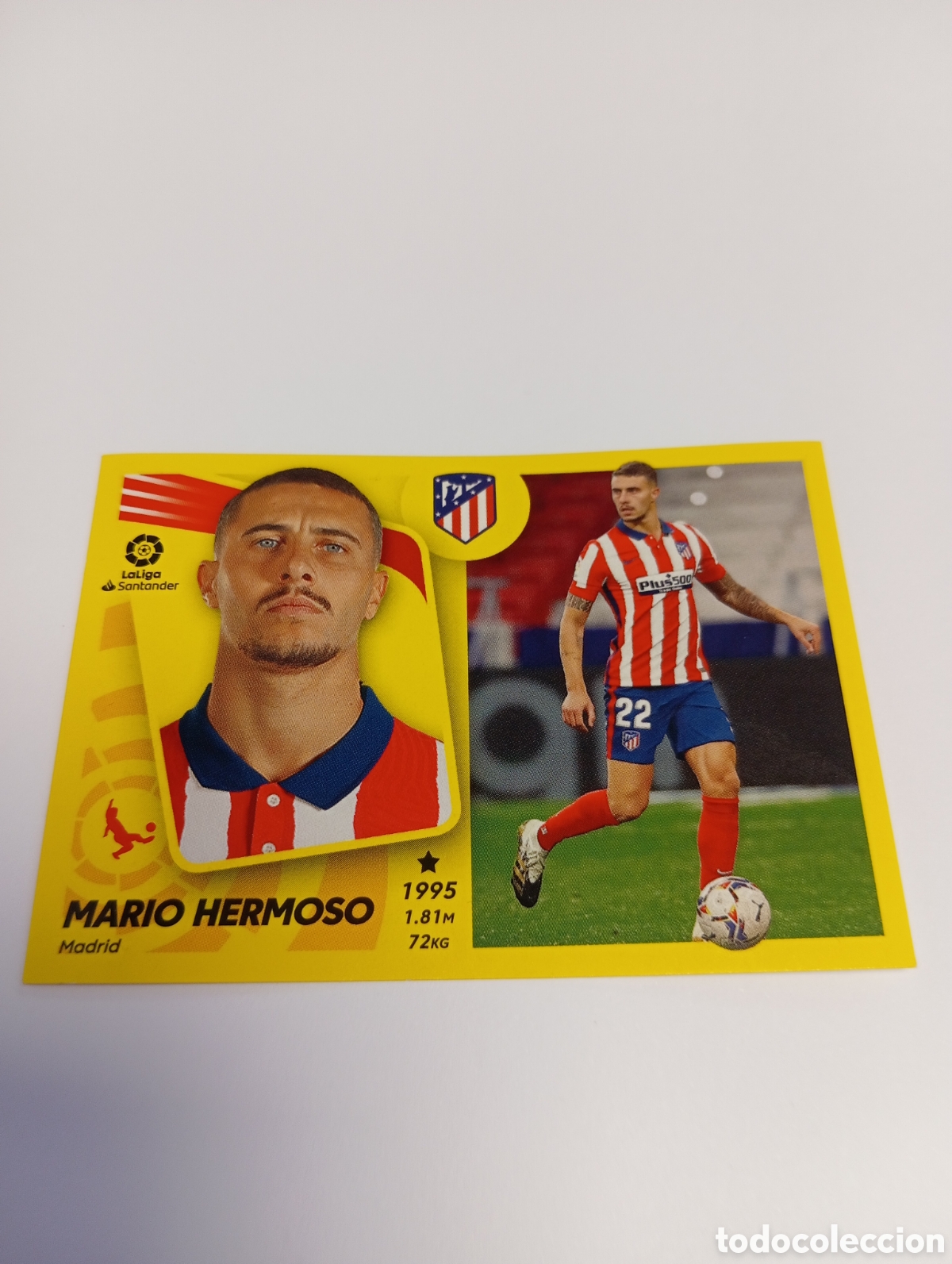 Fu&szlig;ball-Sticker: Mario Hermoso 11 A ATL&Eacute;TICO DE MADRID LIGA 21-22 ESTE 2021 2022 PANINI