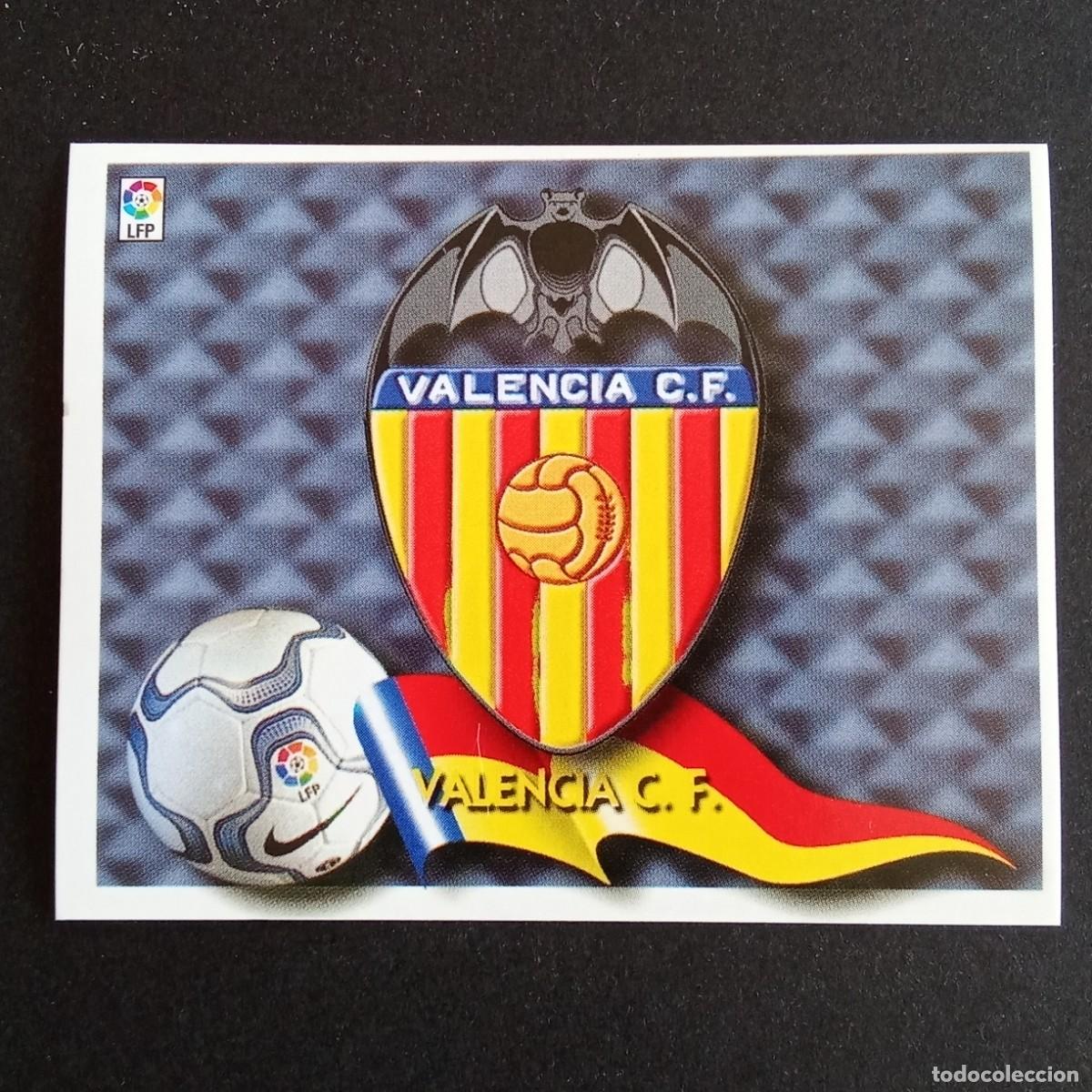 Football Stickers: CROMO LIGA 2000 2001 00 01 EDICIONES ESTE ESCUDO VALENCIA NUNCA PEGADO
