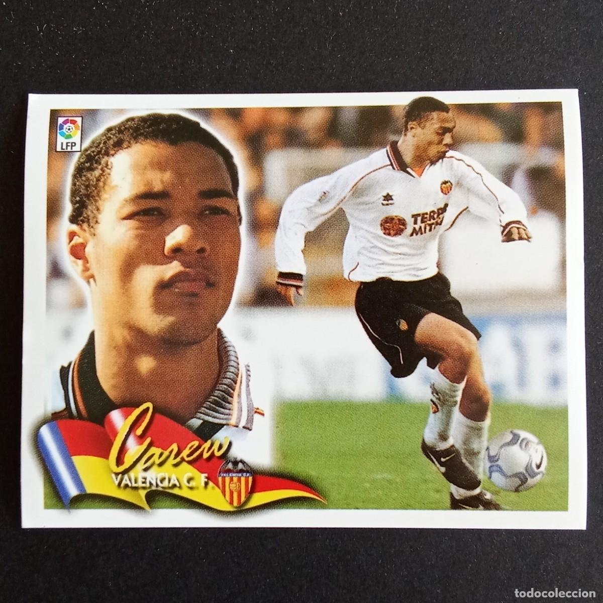 Fu&szlig;ball-Sticker: CROMO LIGA 2000 2001 00 01 EDICIONES ESTE CAREW VALENCIA NUNCA PEGADO
