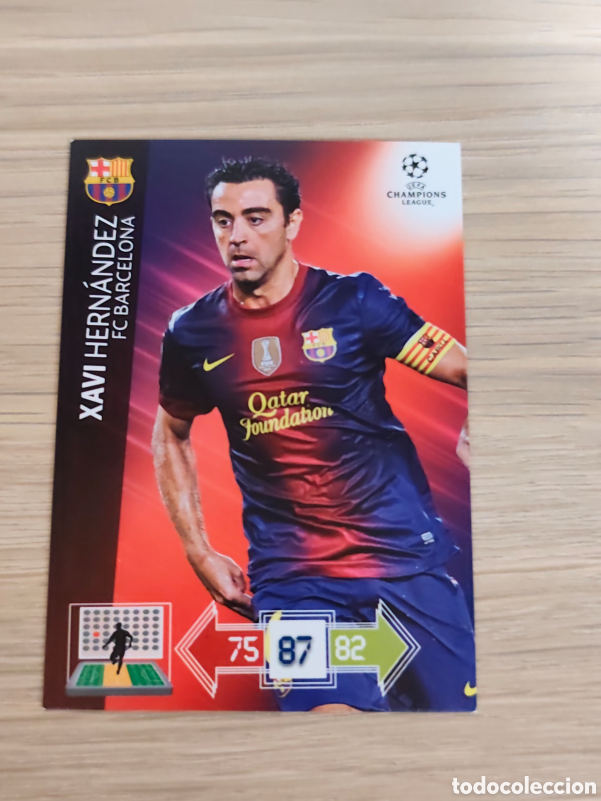 Football Stickers: XAVI FC BARCELONA ADRENALYN XL UEFA CHAMPIONS LEAGUE 2012 2013