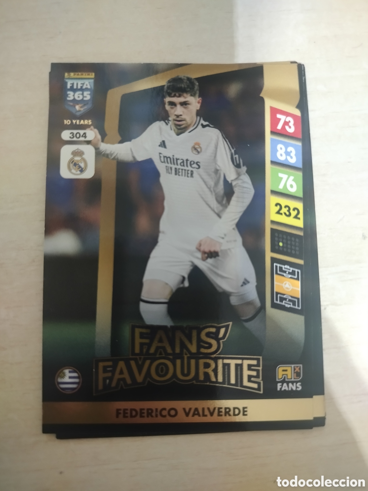 Fu&szlig;ball-Sticker: VALVERDE FANS FAVOURITE 304 ADRENALYN XL FIFA 365 2024 2025 24 25