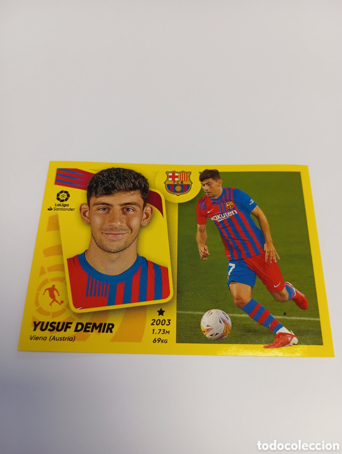 Figurine di Calcio: Yusuf Demir 17 BIS BARCELONA LIGA 21-22 ESTE 2021 2022 PANINI