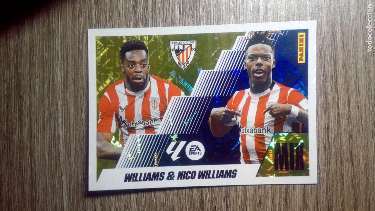 Figurine di Calcio: Liga ESTE 2025-26 23 WILLIAMS / NICO WILLIAMS (ATHLETIC CLUB) Mix PANINI 2025/26 25 26