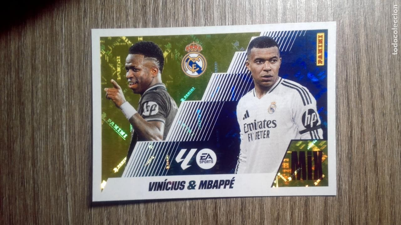 Cromos de F&uacute;tbol: Liga ESTE 2025-26 22 VIN&Iacute;CIUS / MBAPP&Eacute; (REAL MADRID) Mix PANINI 2025/26 25 26