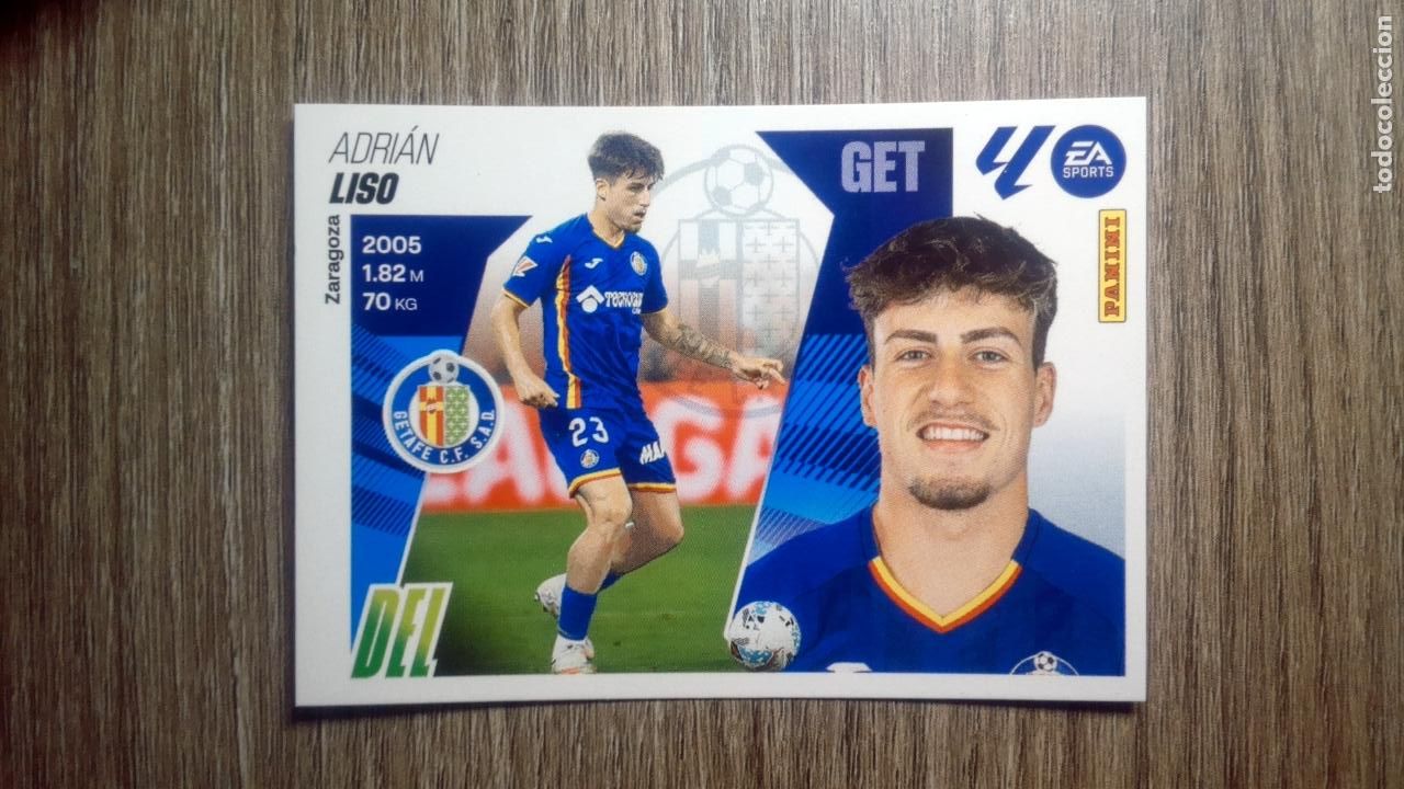 Figurine di Calcio: Liga ESTE 2025-26 34-. LISO - GETAFE CF &Uacute;ltimos Fichajes Fichaje PANINI 2025/26 25 26