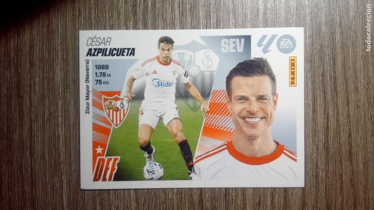 Figurine di Calcio: Liga ESTE 2025-26 10 BIS-. AZPILICUETA Sevilla PANINI 2025/26 25 26