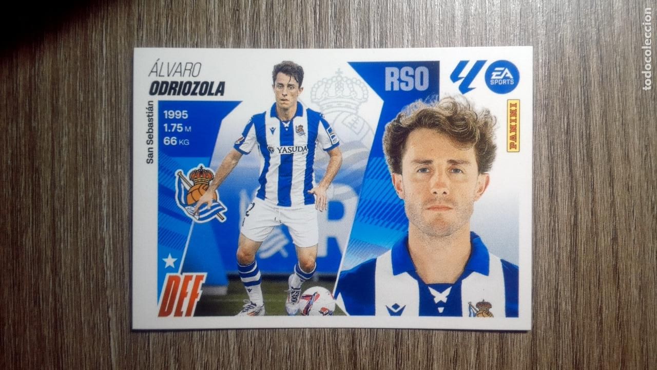 Cromos de F&uacute;tbol: Liga ESTE 2025-26 8 BIS-. ODRIOZOLA Real Sociedad PANINI 2025/26 25 26