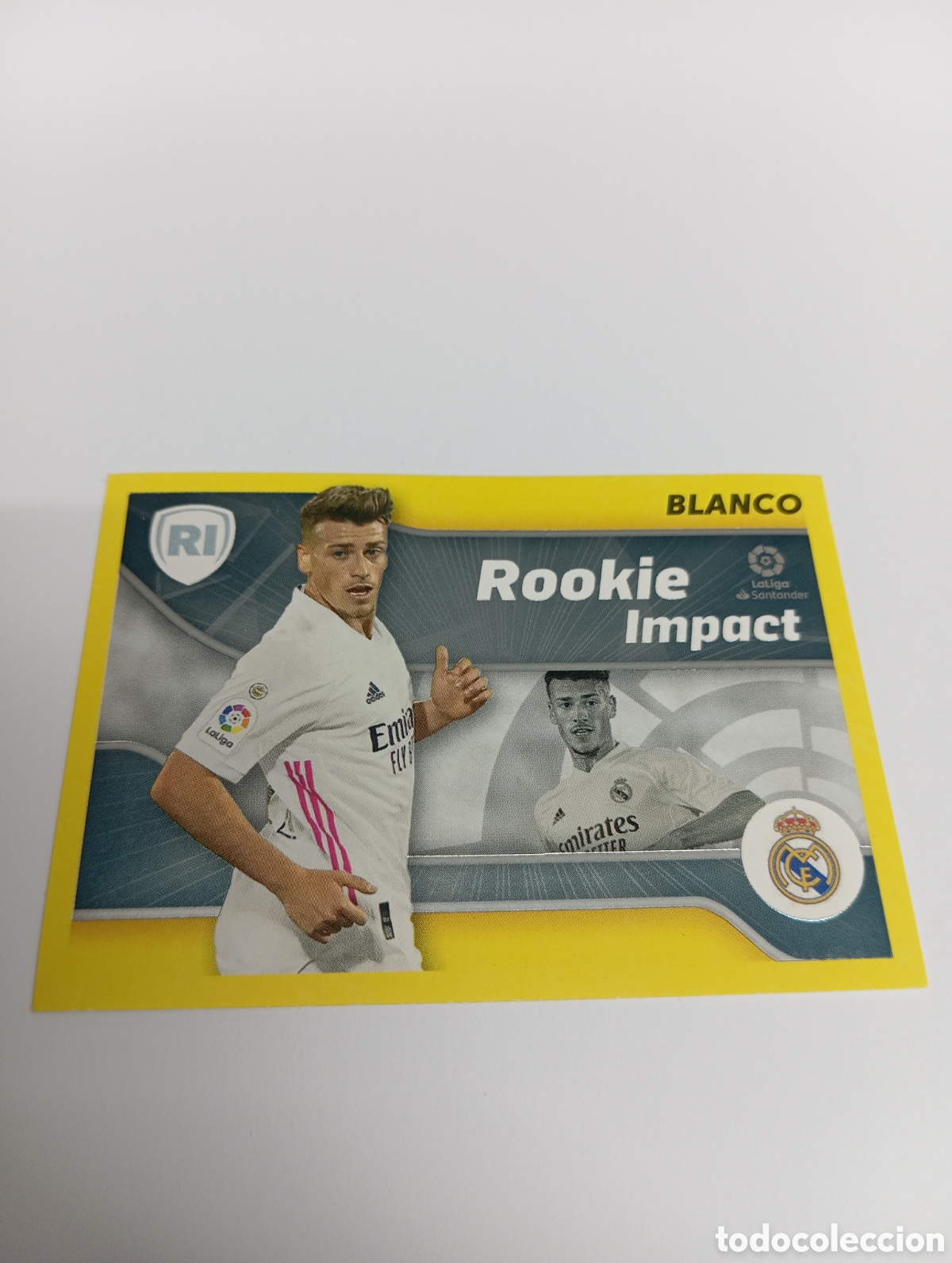Fu&szlig;ball-Sticker: 4 Rookie Impact Blanco REAL MADRID 21-22 ESTE 2021 2022 PANINI