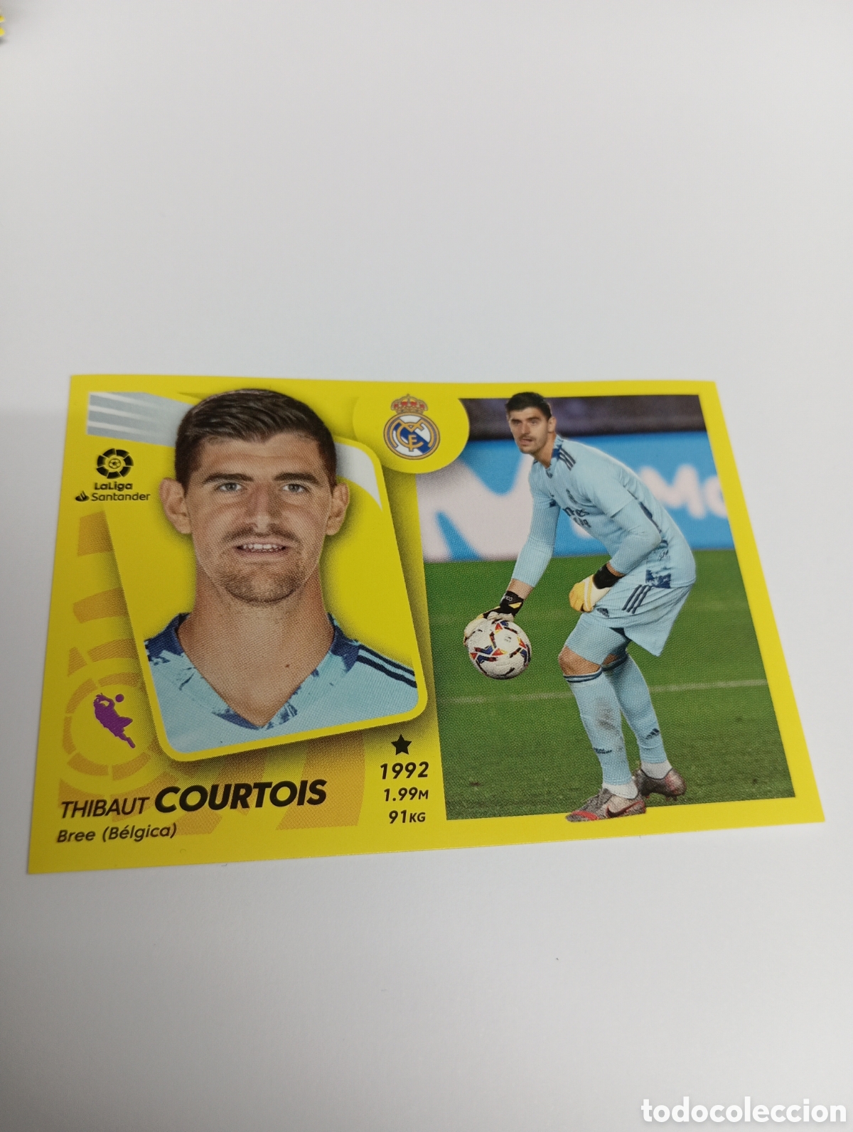 Cromos de F&uacute;tbol: COURTOIS 5 REAL MADRID 21-22 ESTE 2021 2022 PANINI