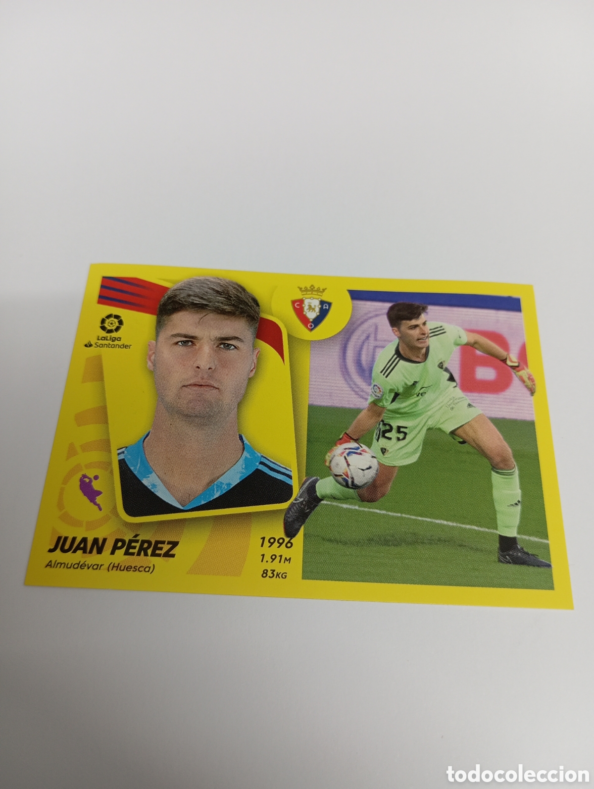 Cromos de Futebol: Juan P&eacute;rez 6 OSASUNA 21-22 ESTE 2021 2022 PANINI