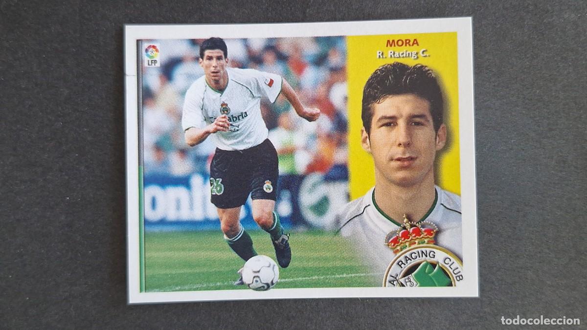 Football Stickers: L3 MORA RACING DE SANTANDER LIGA ESTE 2002/2003 02 03 NUNCA PEGADO SIN PEGAR