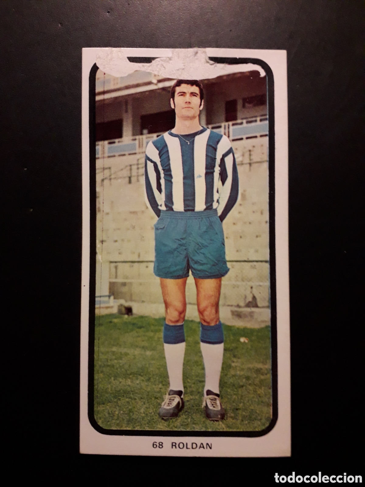 Cromos de F&uacute;tbol: ROLD&Aacute;N M&Aacute;LAGA N&deg; 68 RUIZ ROMERO 73 74 1973 1974, DESPEGADO, DEFECTUOSO, PEDIDO M&Iacute;NIMO 3&euro;.