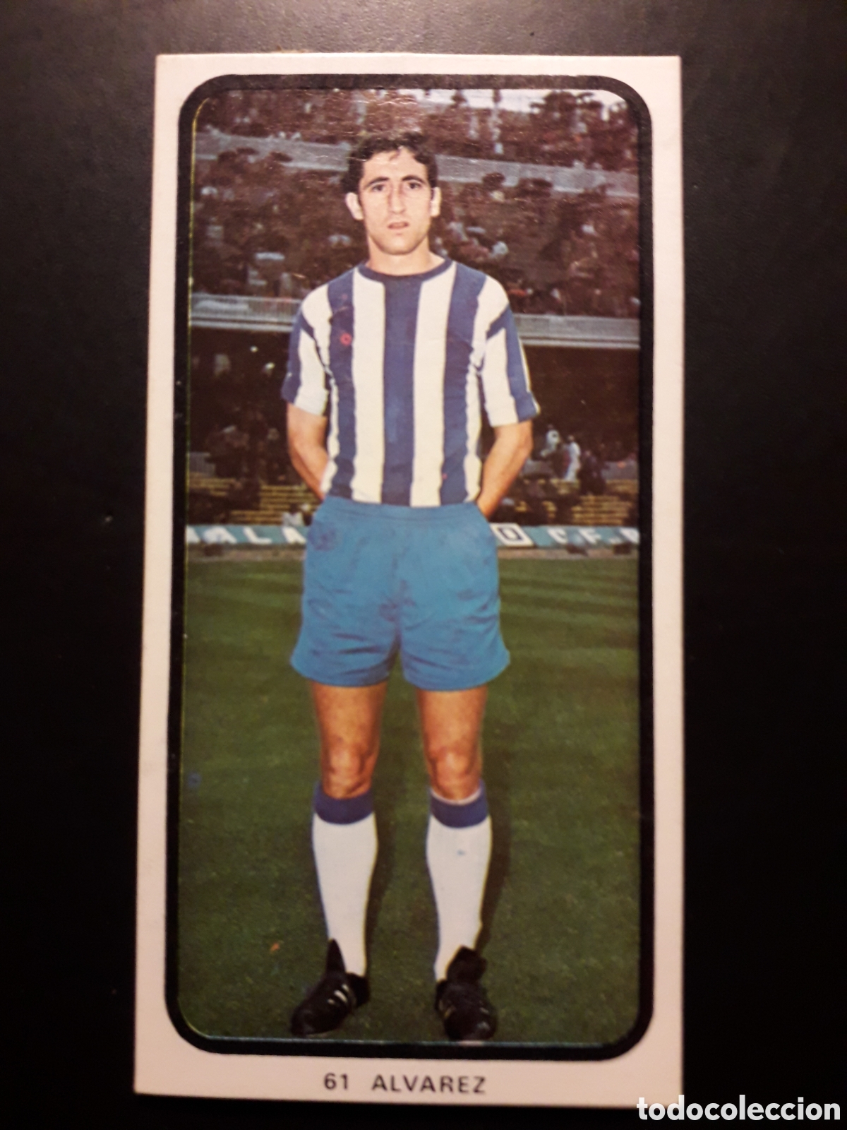 Cromos de F&uacute;tbol: &Aacute;LVAREZ M&Aacute;LAGA N&deg; 61 RUIZ ROMERO 73 74 1973 1974, DESPEGADO, PEDIDO M&Iacute;NIMO 3&euro;