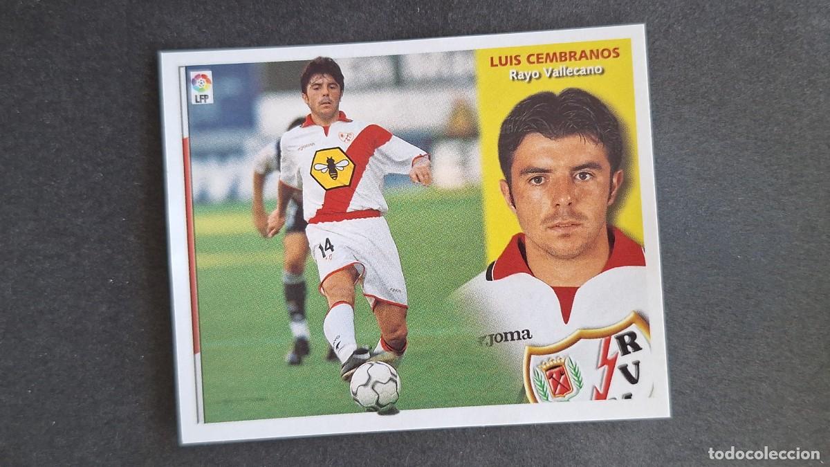 Figurine di Calcio: L3 LUIS CEMBRANOS RAYO VALLECANO LIGA ESTE 2002/2003 02 03 NUNCA PEGADO SIN PEGAR