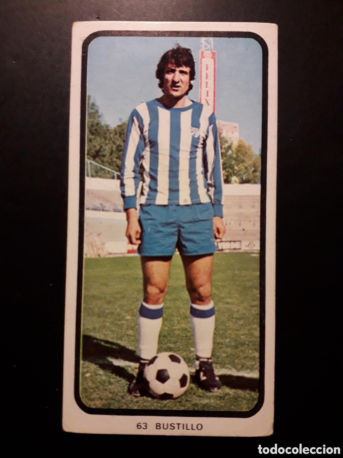 Cromos de F&uacute;tbol: BUSTILLO M&Aacute;LAGA N&deg; 63 RUIZ ROMERO 73 74 1973 1974, DESPEGADO, PEDIDO M&Iacute;NIMO 3&euro;