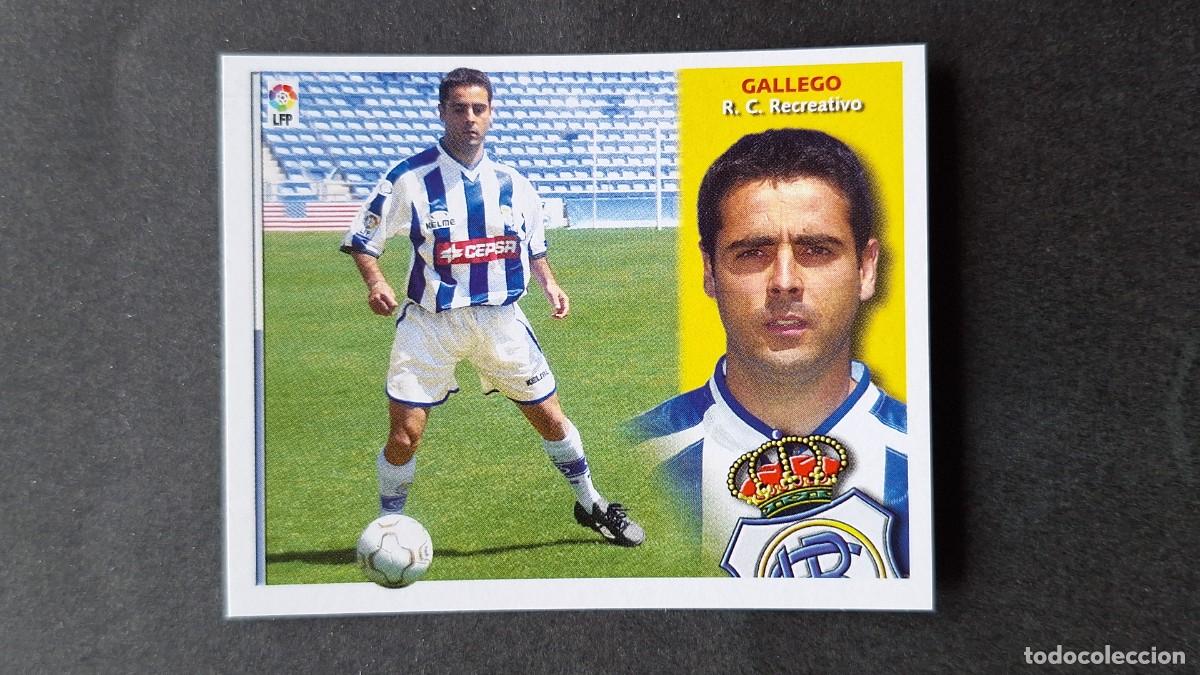 Figurine di Calcio: L3 GALLEGO RECREATIVO DE HUELVA LIGA ESTE 2002/2003 02 03 NUNCA PEGADO SIN PEGAR