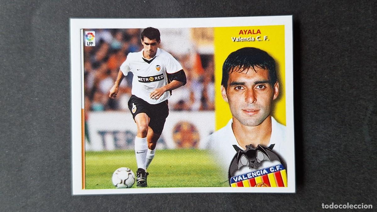 Figurine di Calcio: L3 AYALA VALENCIA C. F. LIGA ESTE 2002/2003 02 03 NUNCA PEGADO SIN PEGAR