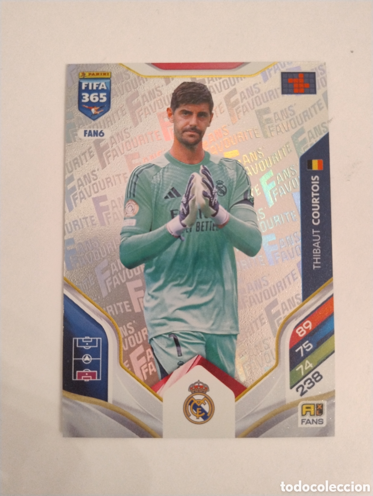 Cromos de F&uacute;tbol: FAN 6 - Courtois - Real Madrid - Adrenalyn XL FIFA 365 2026