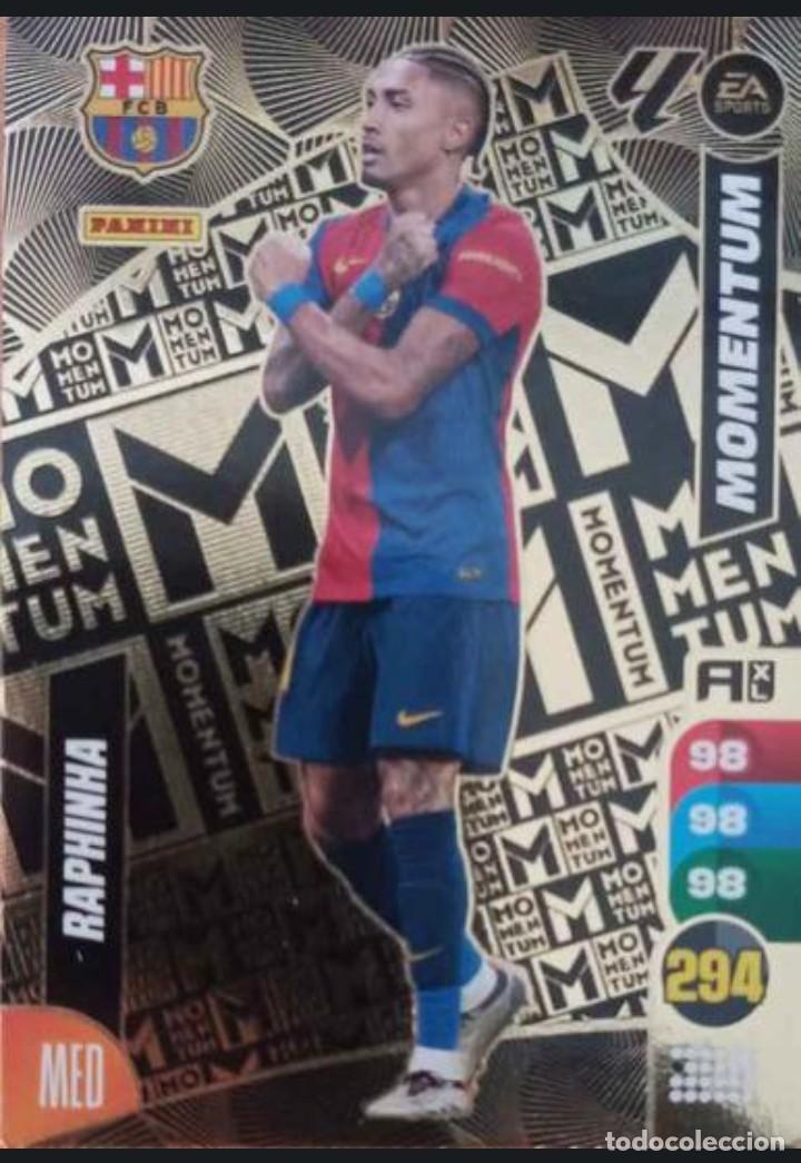 Fu&szlig;ball-Sticker: Raphinha Momentum. Adrenalyn XL 2024-25.