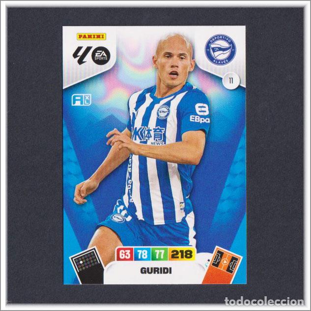 Fu&szlig;ball-Sticker: ADRENALYN XL 2025 2026 25 26 PANINI GURIDI 11 ALAV&Eacute;S LIGA ALBUM COLECCI&Oacute;N F&Uacute;TBOL