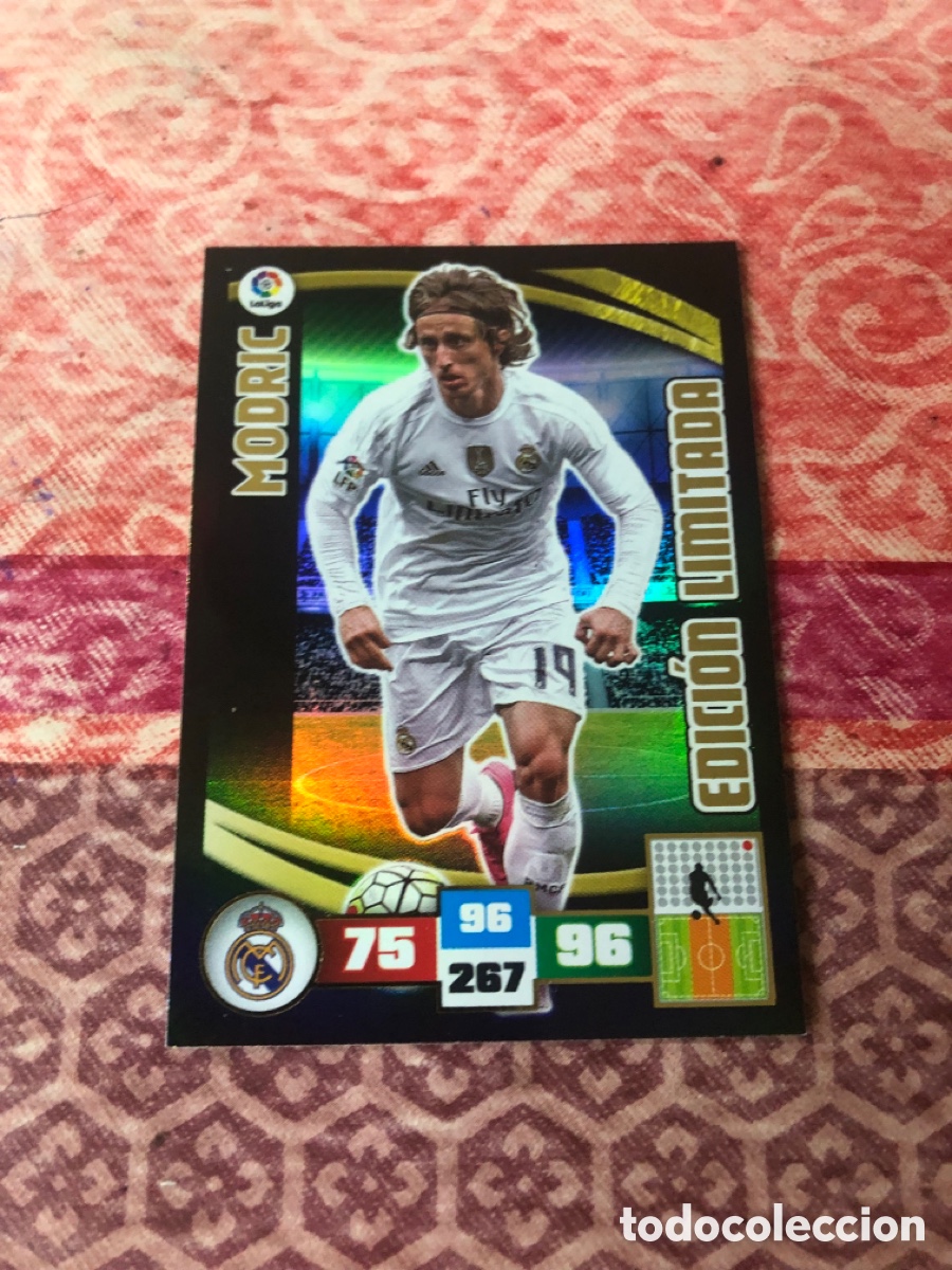 Cromos de F&uacute;tbol: Adrenalyn 2015 2016 edici&oacute;n limitada modric real Madrid