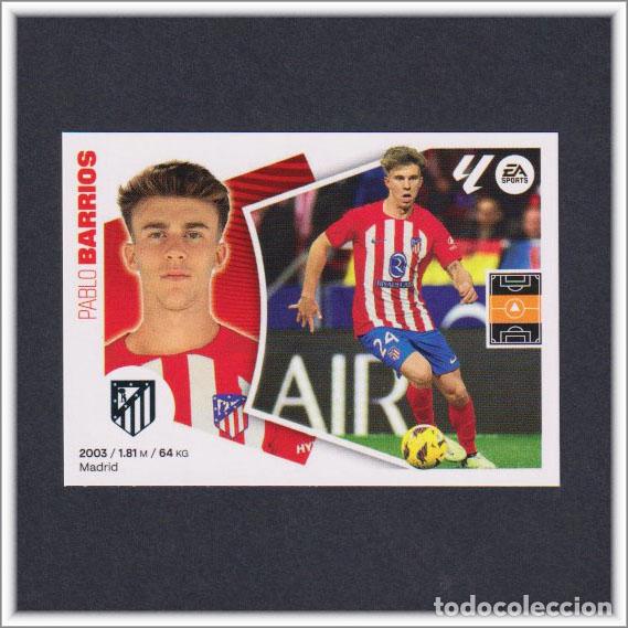 Fu&szlig;ball-Sticker: LIGA ESTE 2024 2025 24 25 PANINI BARRIOS 14 ATL&Eacute;TICO MADRID COLECCI&Oacute;N ALBUM 1&ordf; EDICI&Oacute;N