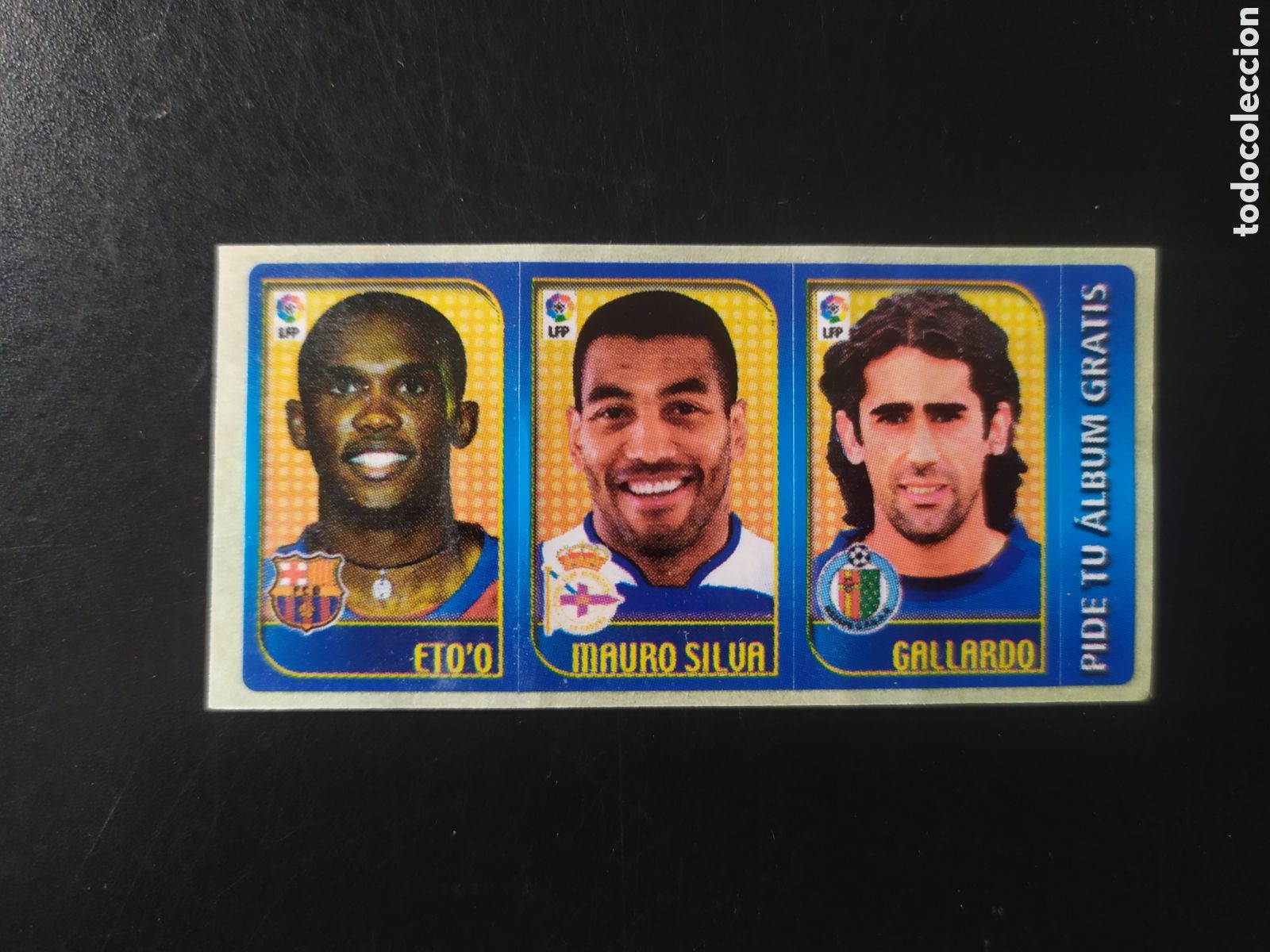 Cromos de f&uacute;tbol: Chicles liga 2004 2005 04 05 Etoo Barcelona Mauro Silva Coru&ntilde;a Gallardo Getafe
