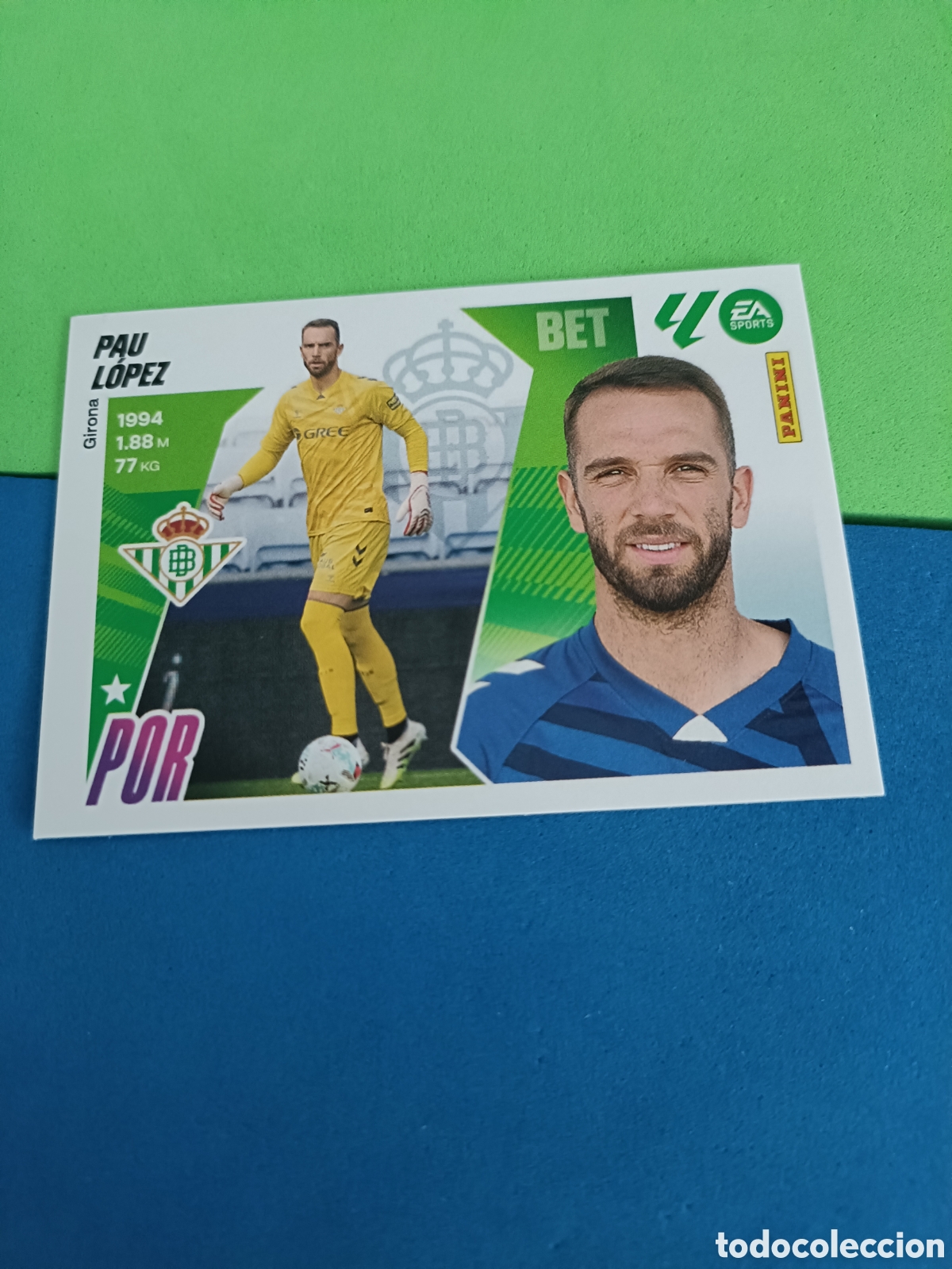Cromos de F&uacute;tbol: Panini cromos stickers Liga este 2025 2026 25 26 - Betis 3 Pau L&oacute;pez