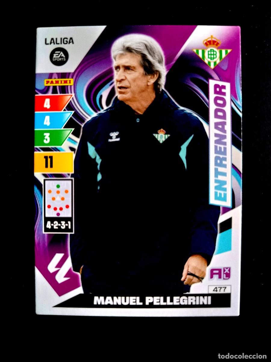Cromos de F&uacute;tbol: 477 PELLEGRINI (ENTRENADOR) - REAL BETIS B. - ADRENALYN XL 2023 2024