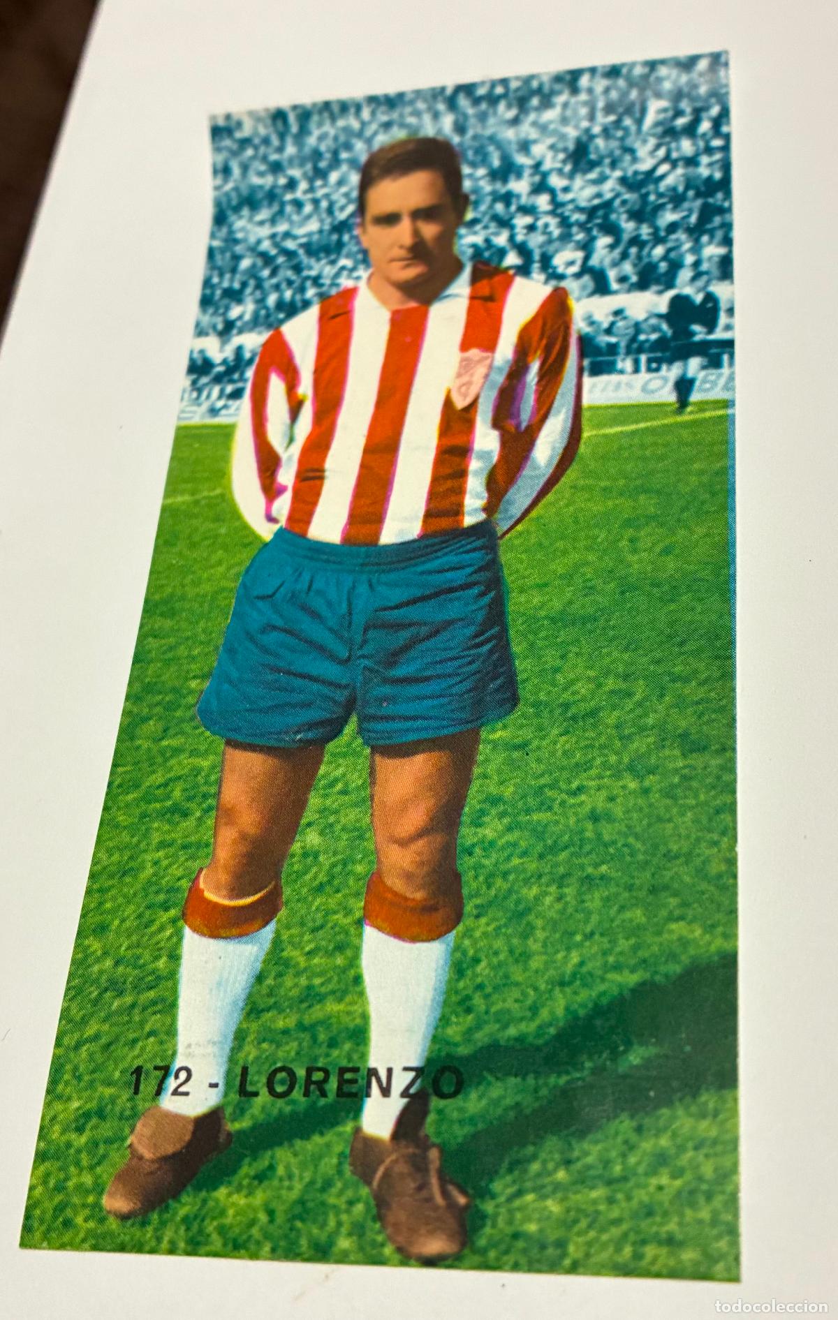Cromos de F&uacute;tbol: CROMO FUTBOL RUIZ ROMERO 1968-1969. 68-69, Numero 172. LORENZO, Granada Despegado