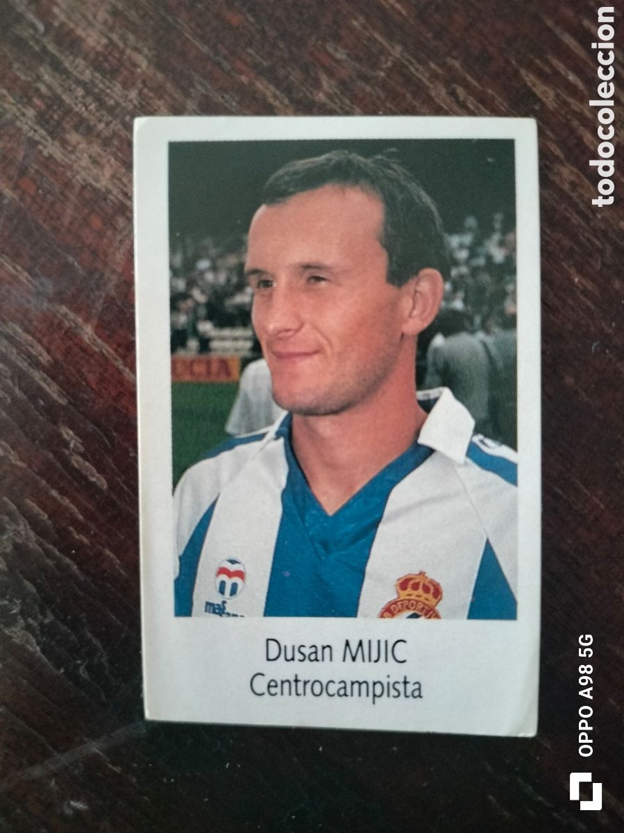 Cromos de Futebol: Cromo Mijic Espa&ntilde;ol Bimbo 91 92 1991 1992 Sin pegar