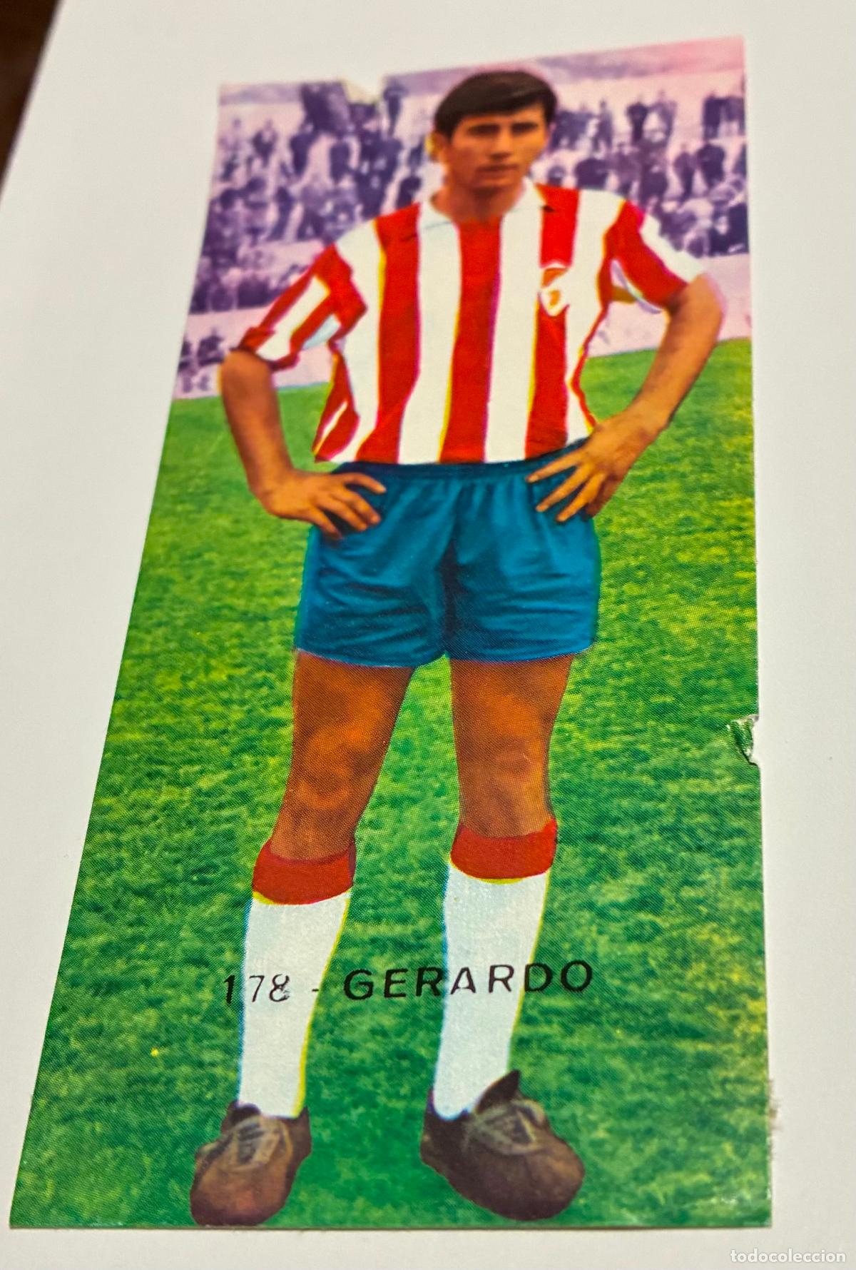 Cromos de F&uacute;tbol: CROMO FUTBOL RUIZ ROMERO 1968-1969, 68-69, GERARDO, Numero 178, Granadas, despegado con leve falta