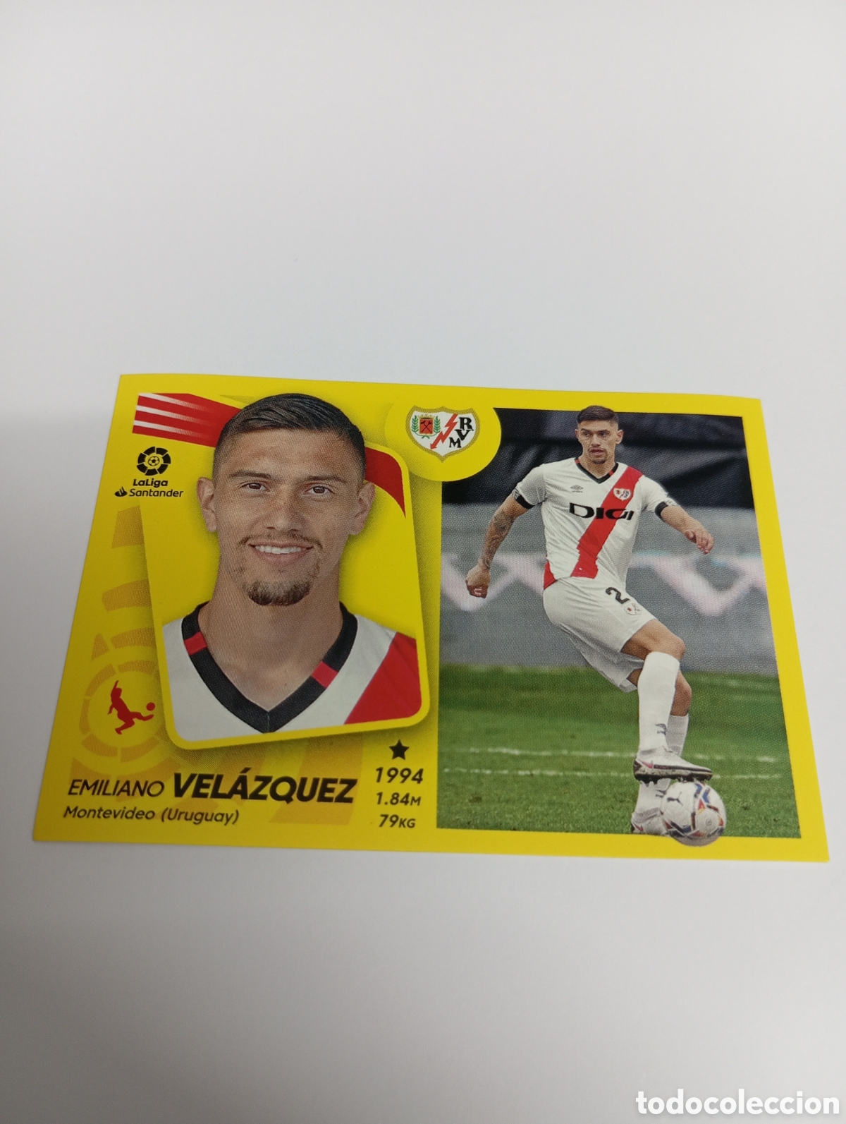 Cromos de F&uacute;tbol: Vel&aacute;zquez 8 B RAYO VALLECANO 21-22 ESTE 2021 2022 PANINI