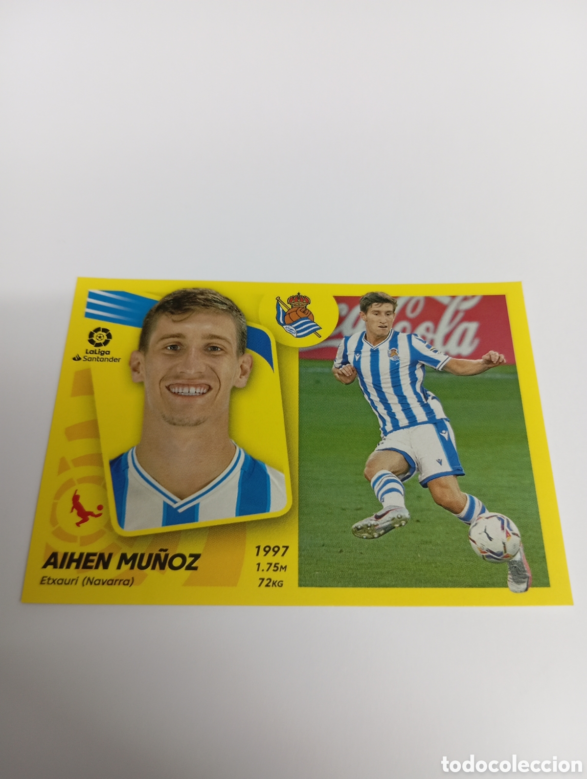 Cromos de Futebol: Aihen Mu&ntilde;oz 11 BIS REAL SOCIEDAD 21-22 ESTE 2021 2022 PANINI