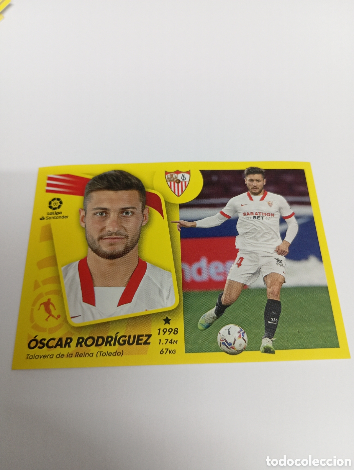 Cromos de Futebol: &Oacute;scar Rodr&iacute;guez 16 b SEVILLA 21-22 ESTE 2021 2022 PANINI