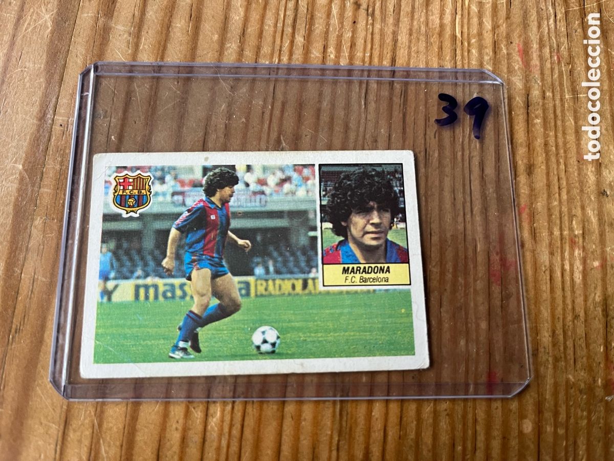 Cromos de F&uacute;tbol: CROMO SIN PEGAR NUNCA PEGADO ALBUM LIGA ESTE 84 85 1984 1985 BARCELONA DIEGO ARMANDO MARADONA